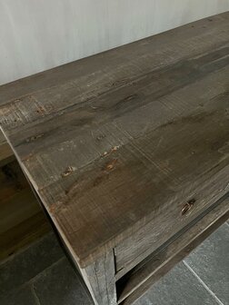 Sidetable driftwood 2 lades 80cm Kota (afhalen)