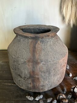 Unieke Nepalese pot Aura Peeperkorn -5