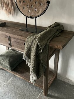 Sidetable Driftwood met onderblad|sidetable oud hout  (afhalen)