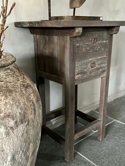 Sidetable driftwood 1 lade  (afhalen)