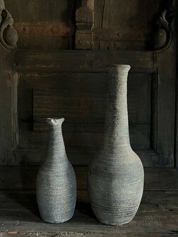 Clay bottle Emily small | Cement finish