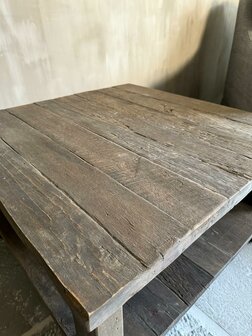 Salontafel met onderblad vierkant Driftwood (afhalen)