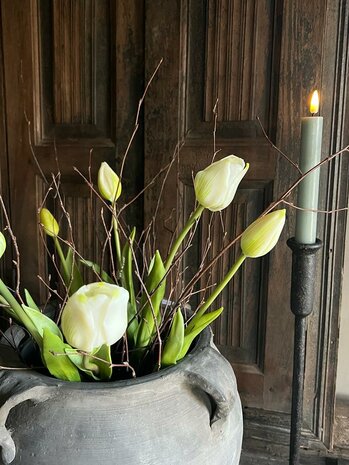 Tulpen wit ( kunst boeketje 7 stuks) 