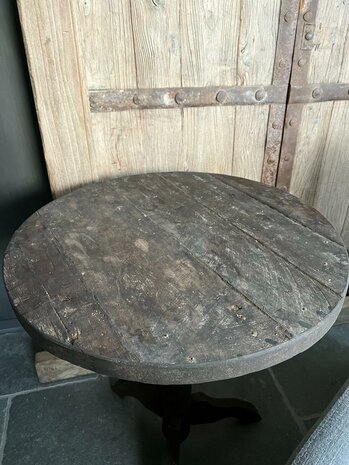 Wijntafel oud hout 60cm| wijntafel Old Barn 60cm (afhalen)