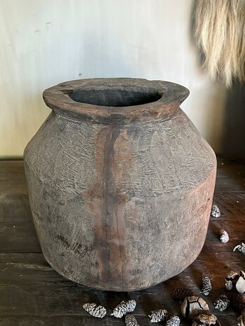 Unieke Nepalese pot Aura Peeperkorn -5