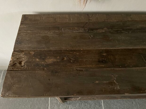 Sidetable Driftwood met onderblad|sidetable oud hout  (afhalen)