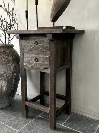 Sidetable driftwood 1 lade  (afhalen)