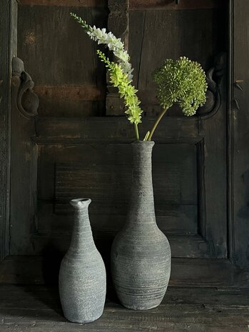 Clay bottle Emily small | Cement finish