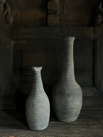 Clay bottle Emily small | Cement finish