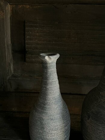 Clay bottle Emily small | Cement finish