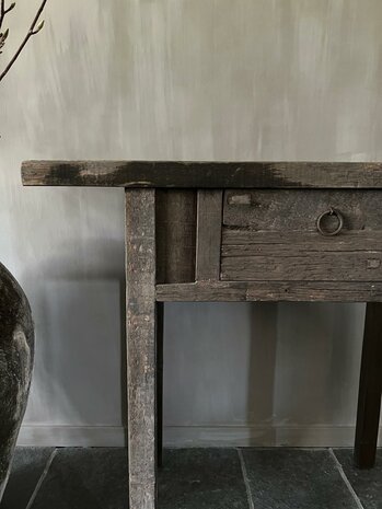 Sidetable Driftwood-met lade 100cm (afhalen)