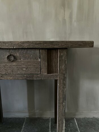 Sidetable Driftwood-met lade 100cm (afhalen)