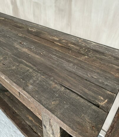 Sidetable met 2 lades en onderblad Driftwood  (afhalen)