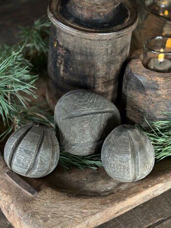 Houten sfeerballen (set)