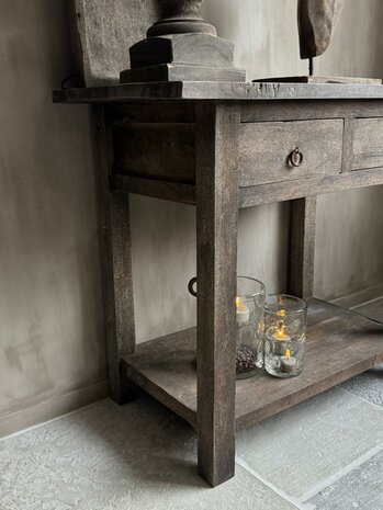 Sidetable Fedde met 2 lades en onderplank  Luksa (afhalen)