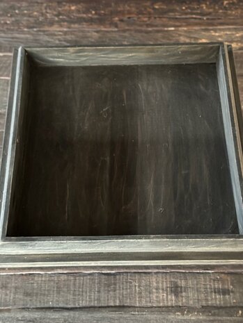 Plateau op voet | tray op voet hout vierkant 50x50 (afhalen)