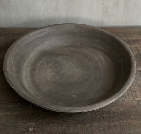 Java plate | stenen schaal 30cm Aura Peeperkorn 