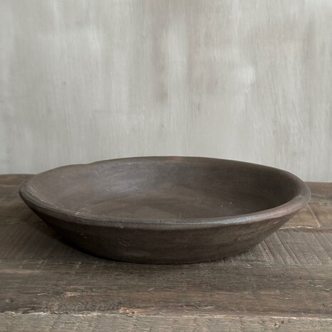 Java plate | stenen schaal 25cm Aura Peeperkorn 